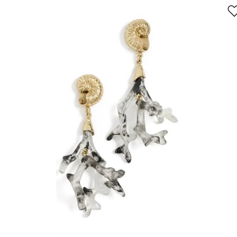 Alémais Reverie Resin Coral 🪸 Drop Earrings